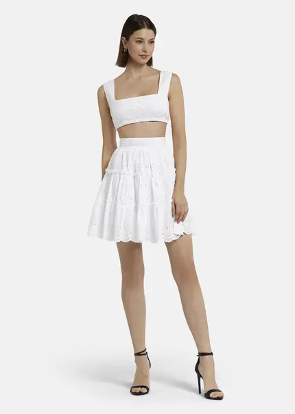 Nicowa Embroidered Bustier - GALINAWA In WHITEarticle Number NC9A12602011E-004