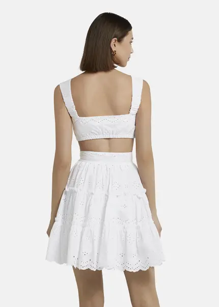 Nicowa Embroidered Bustier - GALINAWA In WHITEarticle Number NC9A12602011E-004