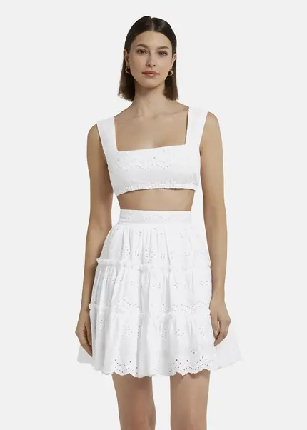 Nicowa Embroidered Bustier - GALINAWA In WHITEarticle Number NC9A12602011E-004