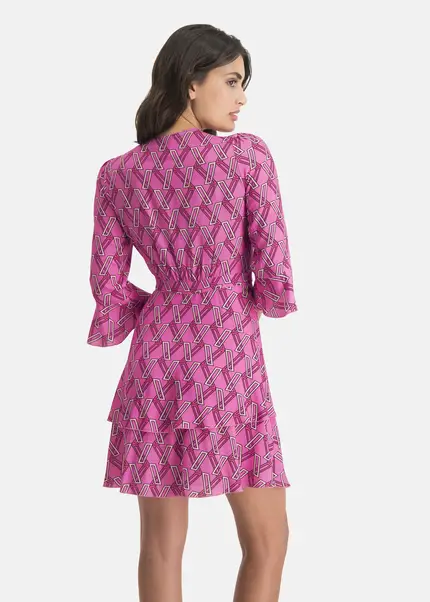 Nicowa Extravagant Wrap Dress - PINOWA In PINKarticle Number NC7A12022044E-139