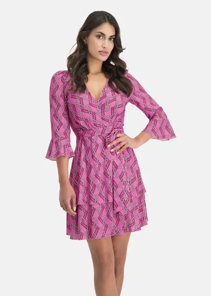 Nicowa Extravagant Wrap Dress - PINOWA In PINKarticle Number NC7A12022044E-139
