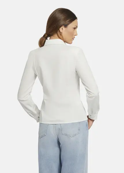 Nicowa Fitted Shirt With Shoulder Pads - CAMIWA In WHITEarticle Number NC9A22404011E-004