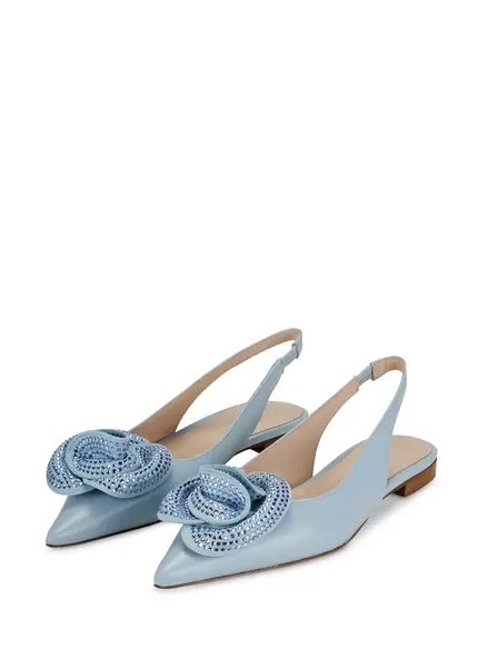 Nicowa Flower-adorned Slingback Ballerinas FLORWIA In LIGHT BLUEarticle Number NC9A12703025E-025