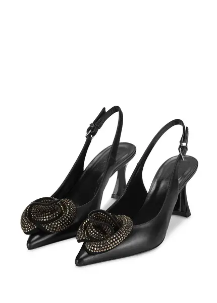 Nicowa Flower-adorned Slingback Pumps FLONAWIA In BLACKarticle Number NC9A12702019E-002