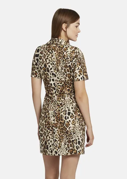 Nicowa Leo Blazer Dress With Pockets RILONA In BLACK LEOarticle Number NC9A22402017E-151