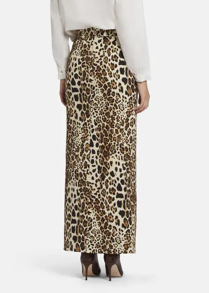 Nicowa Leo Twill Skirt TRENALA In BLACK LEOarticle Number NC9A22401017E-151