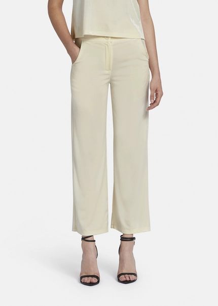 Nicowa Loose Trousers Made Of Lamé Velvet RIMBIO In OFFWHITE LAMÉarticle Number NC8A22508021E-072