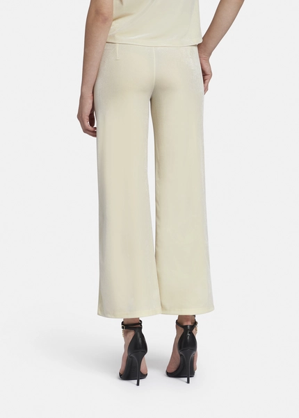Nicowa Loose Trousers Made Of Lamé Velvet RIMBIO In OFFWHITE LAMÉarticle Number NC8A22508021E-072