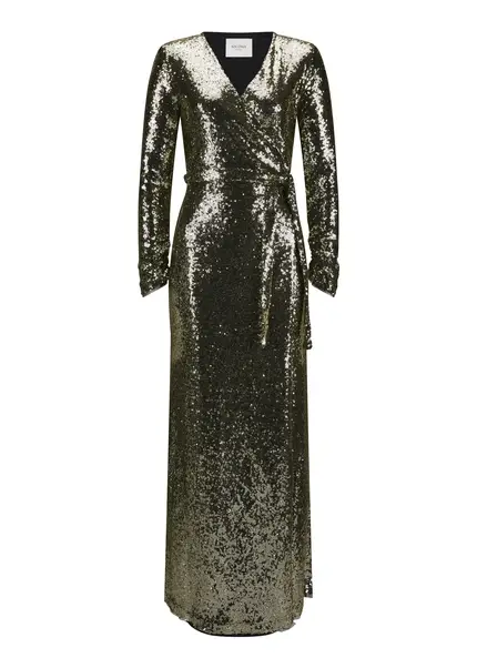 Nicowa Maxi sequin wrap dress - MILOWA in GOLDarticle number NC8A22011023E-131