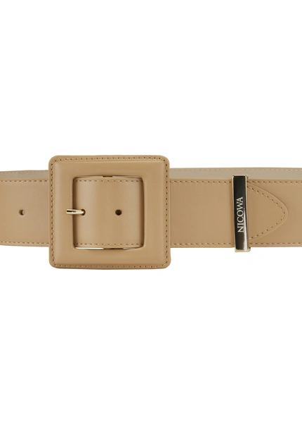 Nicowa Medium-width Leather Belt DOLCEWA In CAMELarticle Number NC7A21102022E-101