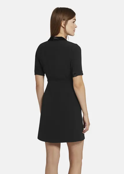 Nicowa Mini Dress With Lapel Collar - AWINALA In BLACKarticle Number NC9A22903019E-002