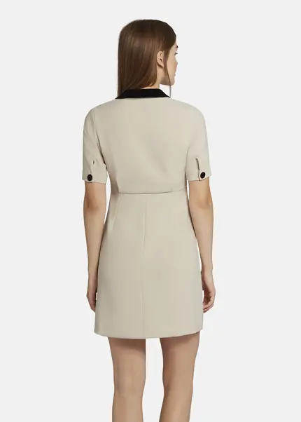 Nicowa Mini Dress With Lapel Collar - AWINALA In CREAMarticle Number NC9A22903012E-072