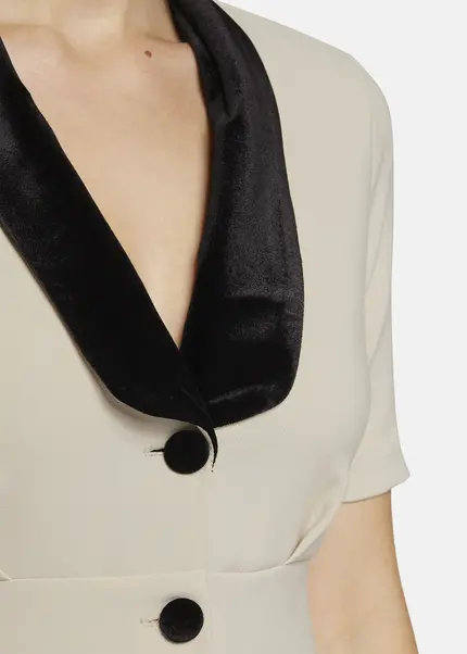 Nicowa Mini Dress With Lapel Collar - AWINALA In CREAMarticle Number NC9A22903012E-072