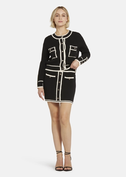 Nicowa Mini Knit Skirt - ANELIWO In BLACKarticle Number NC8A22103019E-002