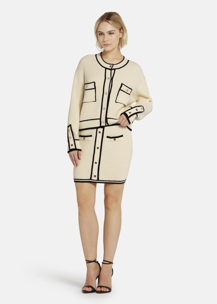 Nicowa Mini Knit Skirt - ANELIWO In CREAMarticle Number NC8A22103012E-072