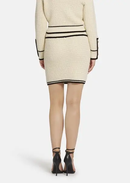 Nicowa Mini Knit Skirt - ANELIWO In CREAMarticle Number NC8A22103012E-072