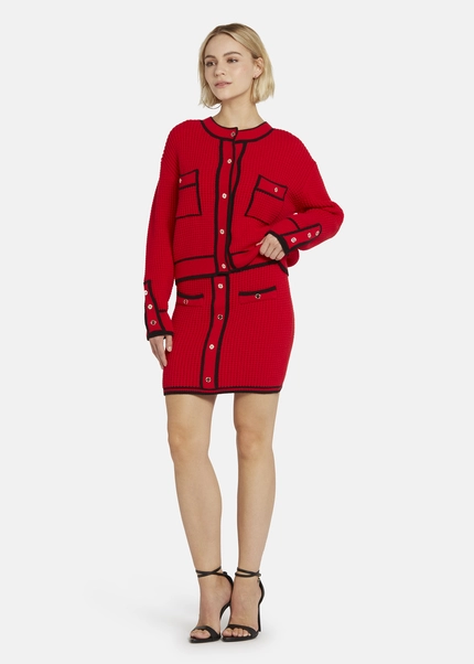 Nicowa Mini Knit Skirt - ANELIWO In REDarticle Number NC8A22103014E-014