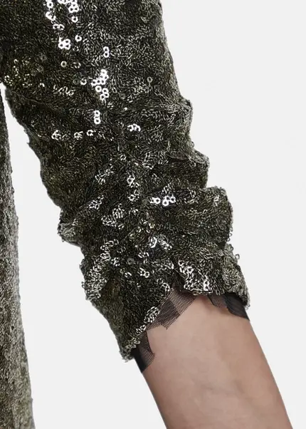 Nicowa Mini Sequin Wrap Dress - MILOWA In GOLDarticle Number NC8A22010023E-131