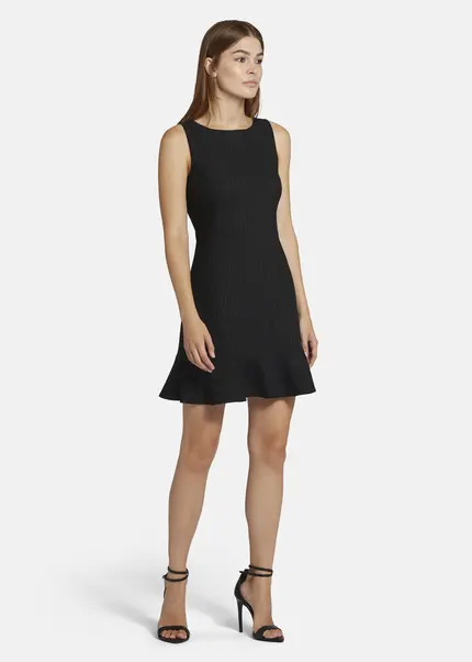 Nicowa Mini Shift Dress With Flounce - ENAWIA In BLACKarticle Number NC9A22901019E-002