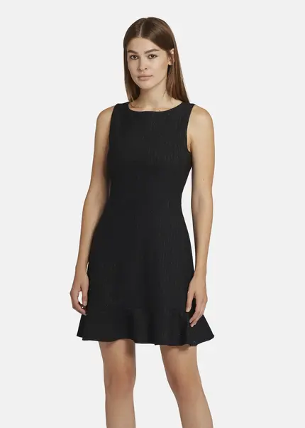 Nicowa Mini Shift Dress With Flounce - ENAWIA In BLACKarticle Number NC9A22901019E-002