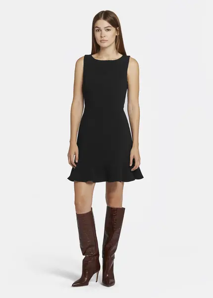 Nicowa Mini Shift Dress With Flounce - ENAWIA In BLACKarticle Number NC9A22902019E-002