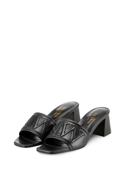 Nicowa Monogram Block Sandal - CAPULIO NCW In Blackarticle Number NC8A11503019E-002