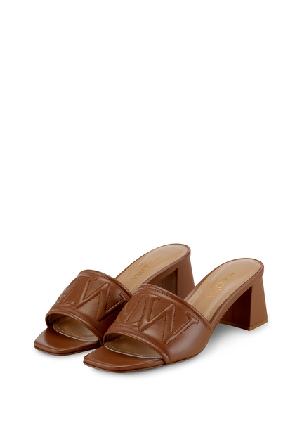 Nicowa Monogram Block Sandal - CAPULIO NCW In Brownarticle Number NC8A11503027E-151