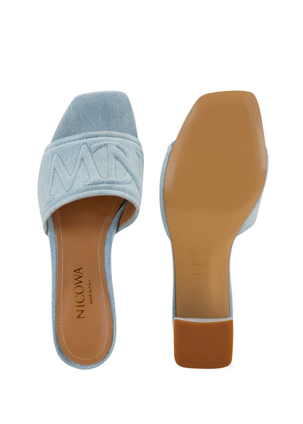 Nicowa Monogram Block Sandal - CAPULIO NCW In Denimarticle Number NC8A11503025E-005
