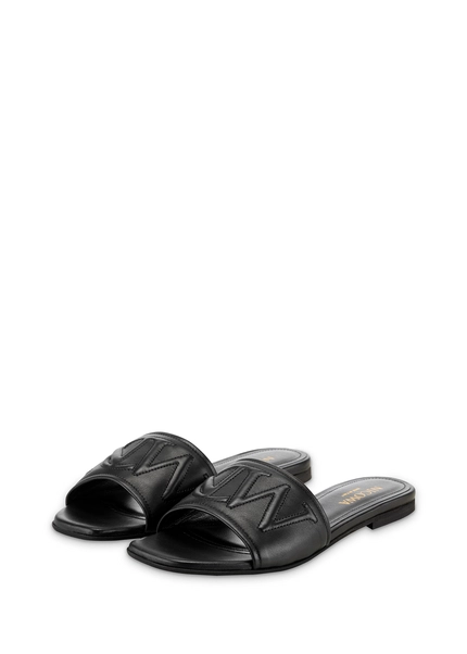 Nicowa Monogram Slide Sandals - LAUREWI NCW In Blackarticle Number NC8A18003019E-002