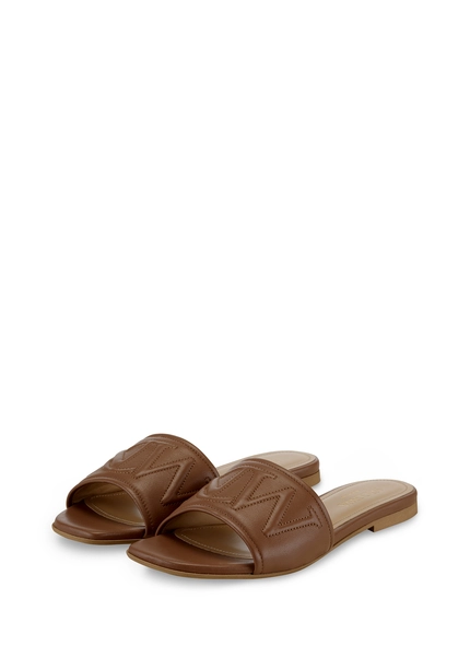 Nicowa Monogram Slide Sandals - LAUREWI NCW In Brownarticle Number NC8A18003027E-151