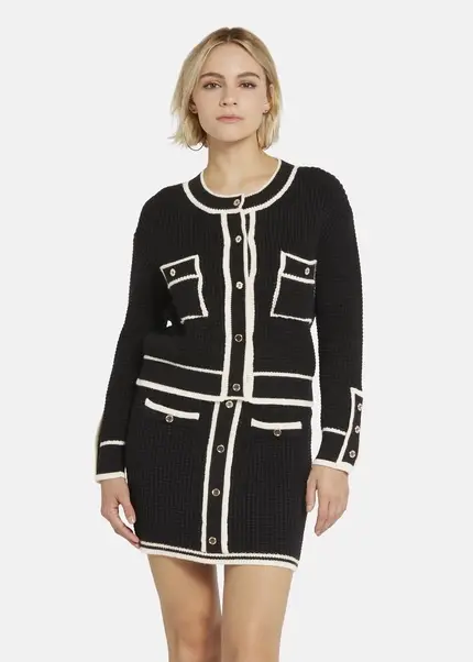 Nicowa Oversized Cardigan - IDOWIA In BLACKarticle Number NC8A22104019E-002