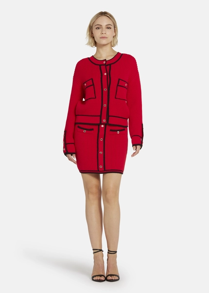 Nicowa Oversized Cardigan - IDOWIA In REDarticle Number NC8A22104014E-014