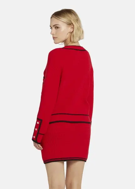 Nicowa Oversized Cardigan - IDOWIA In REDarticle Number NC8A22104014E-014