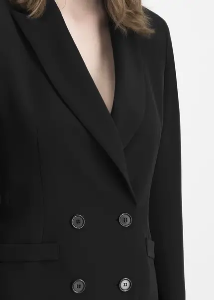 Nicowa Oversized Twill Blazer In BLACKarticle Number NC7A12003019E-002