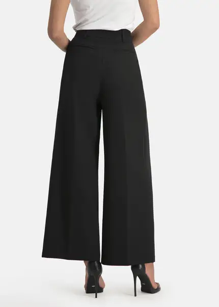 Nicowa Plain Pleated Trousers - RONICA In BLACKarticle Number NC7A12038019E-002