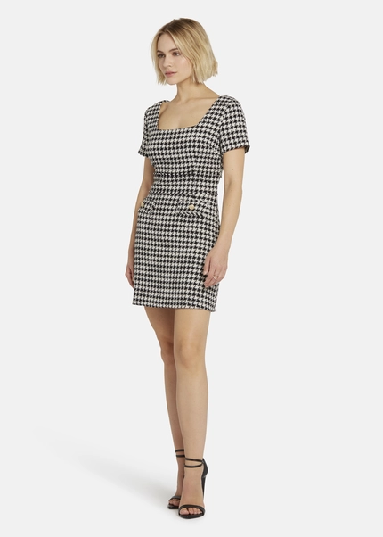 Nicowa Sheath Bouclé Dress VANTREA In BLACK MULTICOLORarticle Number NC8A22509019E-002