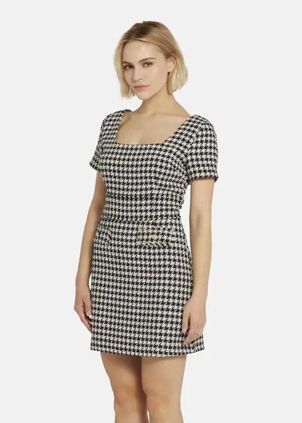 Nicowa Sheath Bouclé Dress VANTREA In BLACK MULTICOLORarticle Number NC8A22509019E-002