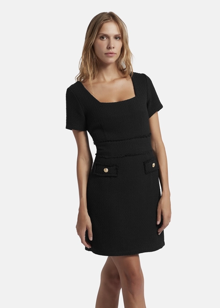 Nicowa Sheath Bouclé Dress VANTREA In BLACKarticle Number NC8A22504019E-002