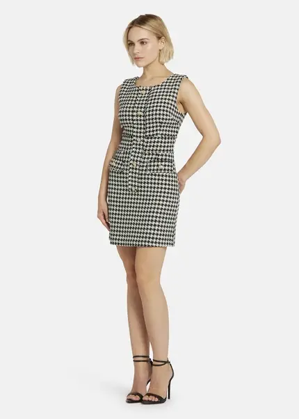 Nicowa Short Bouclé Dress CHIMORA In BLACK MULTICOLORarticle Number NC8A22503019E-002