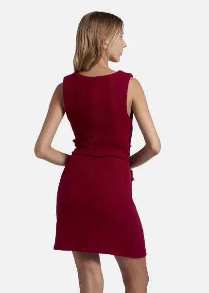 Nicowa Short Bouclé Dress CHIMORA In Dark Berryarticle Number NC8A22503034E-011