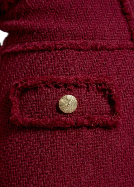 Nicowa Short Bouclé Dress CHIMORA In Dark Berryarticle Number NC8A22503034E-011