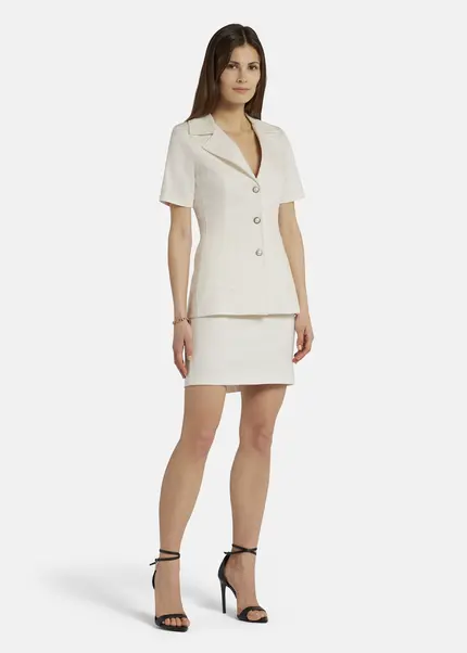 Nicowa Short Sleeved Blazer - RILAWA In WHITEarticle Number NC9A12401011E-004