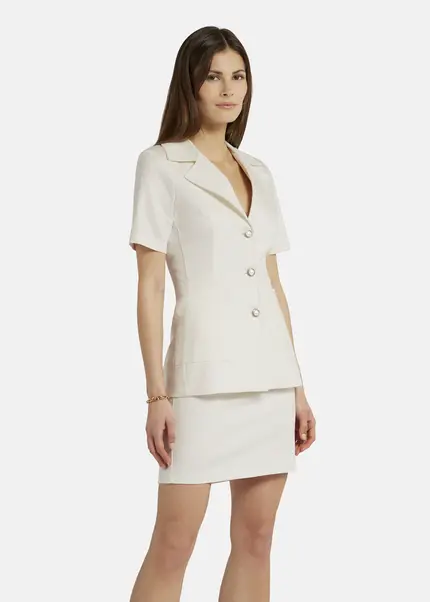 Nicowa Short Sleeved Blazer - RILAWA In WHITEarticle Number NC9A12401011E-004