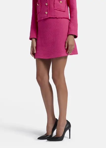 Nicowa Simple Bouclé Mini Skirt- LANITO In PINKarticle Number NC7A32015044E-139