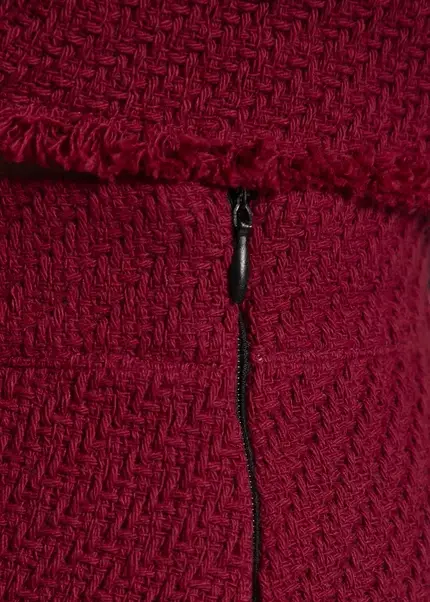 Nicowa Simple Mini Skirt Made Of Bouclé LANITO In Dark Berryarticle Number NC8A22502034E-011