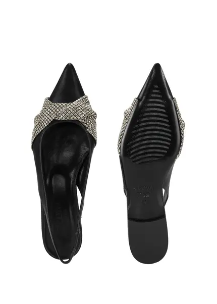 Nicowa Slingback Ballerinas With Crystal Appliqué CRISOLI In BLACKarticle Number NC9A12704019E-002