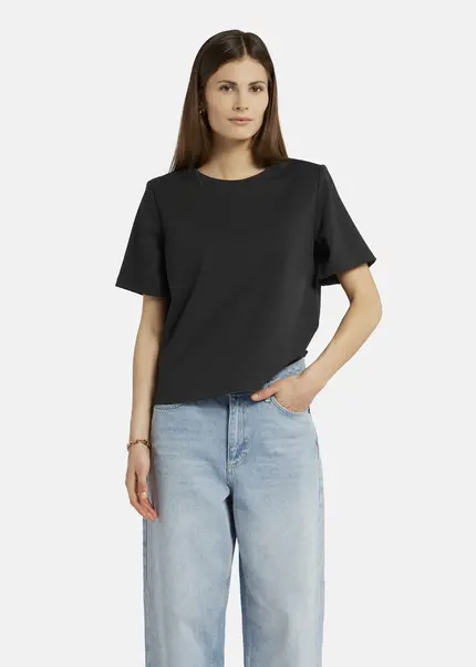 Nicowa T-shirt With Shoulder Pads -DILAWIA In BLACKarticle Number NC9A12403019E-002