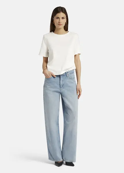 Nicowa T-shirt With Shoulder Pads - DILAWIA In WHITEarticle Number NC9A12403011E-004