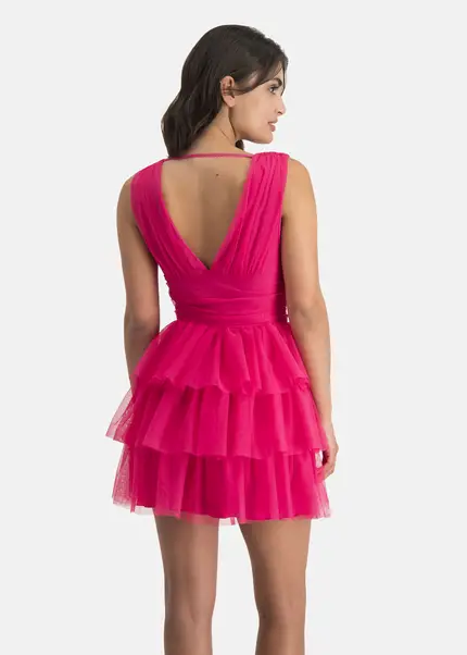 Nicowa Tulle Mini Dress - STELLOWA In PINKarticle Number NC7A12030044E-139