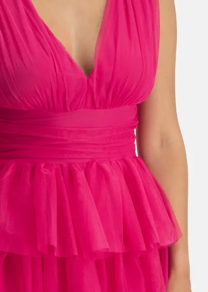 Nicowa Tulle Mini Dress - STELLOWA In PINKarticle Number NC7A12030044E-139